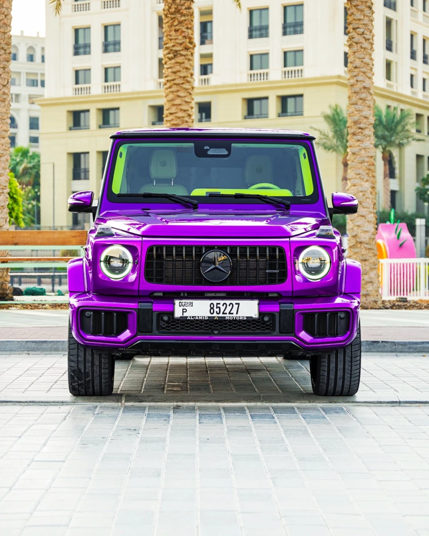 Rent Mercedes Benz G63 AMG 2025 in Dubai Purple - undefined