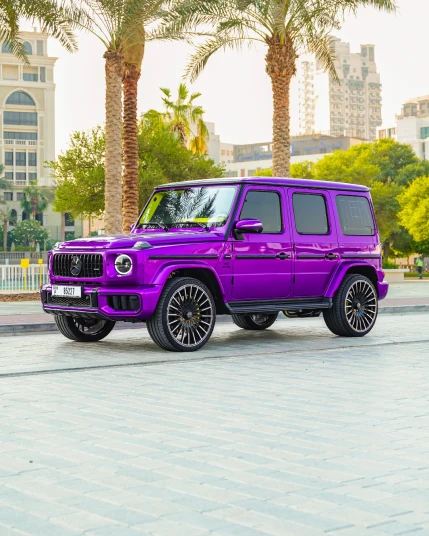 Rent Mercedes Benz G63 AMG 2025 in Dubai Purple - undefined